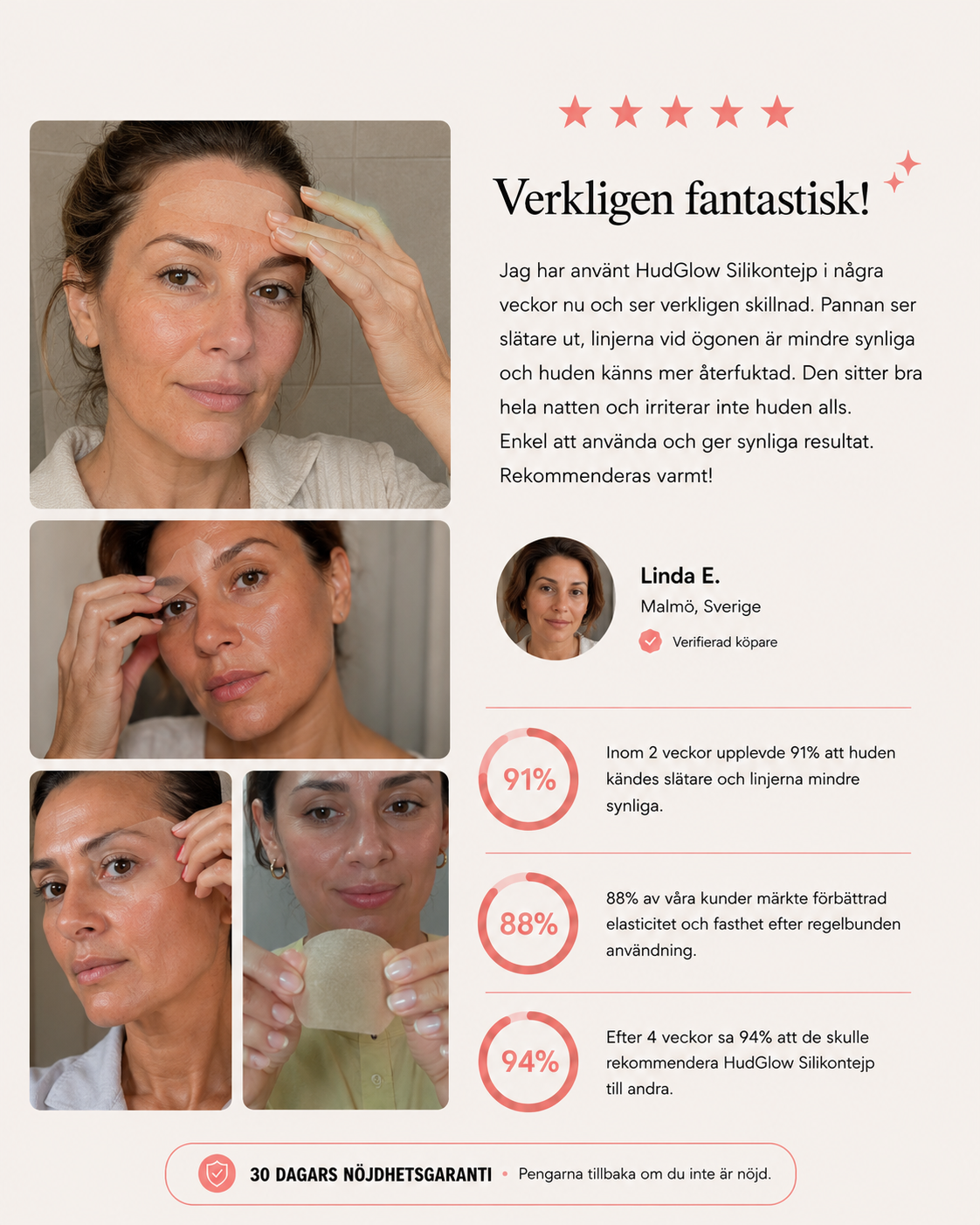 Anti-Rynk Silikontejp - Praktiskt alternativ till krämer och botox